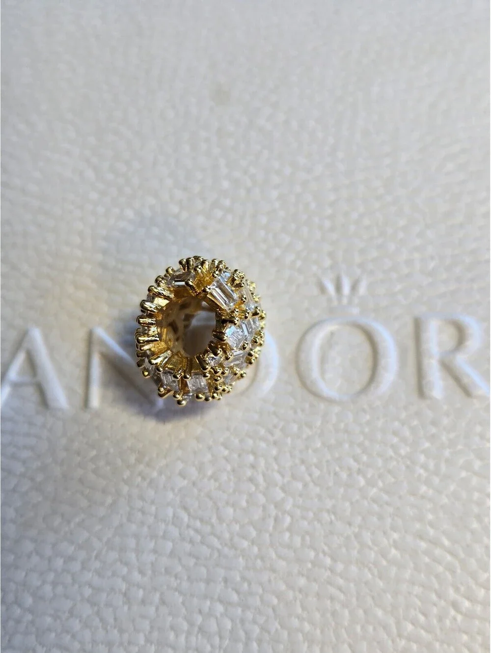 Pandora charm heart cubic zirconia